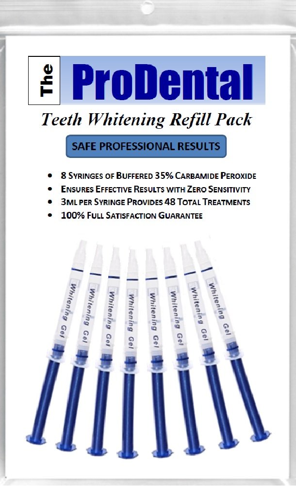 Amazon.com: ProDental Teeth Whitening Gel Syringe Refill 8 Pack